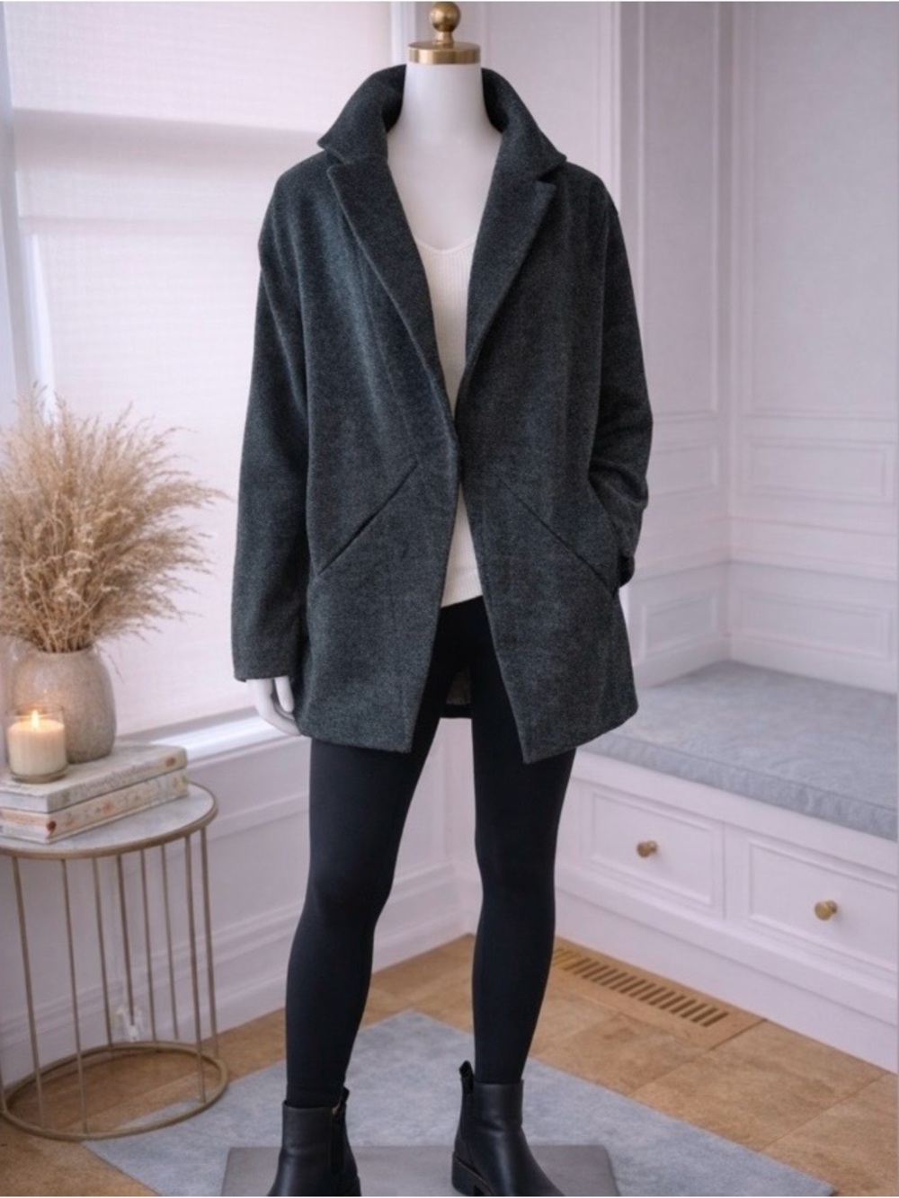 lululemon athletica Grey Relaxed Blazer Coat
